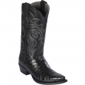 New Arrivals Los Altos Men's Mens Black Ostrich Boots | Black