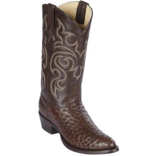 New Arrivals Los Altos Men's Brown Ostrich Boots | Brown