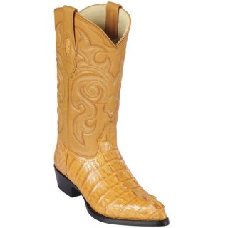 New Arrivals Los Altos Men's Caiman Tail Cowboy Boots Buttercup | Buttercup