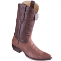 New Arrivals Los Altos Men's Brown Bull Shoulder Cowboy Boots | Brown
