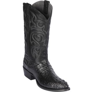 New Arrivals Los Altos Men's Hornback Caiman Boots Round Toe | Black