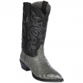 New Arrivals Los Altos Men's Grey Ostrich Cowboy Boots J-Toe | Grey
