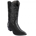 New Arrivals Los Altos Men's Stingray Full Stone Snip Toe Boots | Black