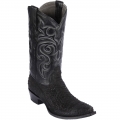 New Arrivals Los Altos Men's Black Python Boots | Black