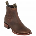 New Arrivals Los Altos Men's Nuez Brown Short Cowboy Boots | Brown