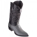 New Arrivals Los Altos Men's Smooth Ostrich Boots J-Toe | Grey