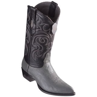 New Arrivals Los Altos Men's Smooth Ostrich Boots J-Toe | Grey