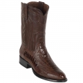 New Arrivals Los Altos Men's Brown Roper Ostrich Leg Western Boots | Brown