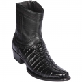New Arrivals Los Altos Men's Caiman Tail Short Black Boots | Black