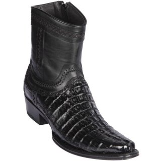 New Arrivals Los Altos Men's Caiman Tail Short Black Boots | Black