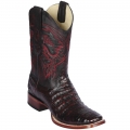 New Arrivals Los Altos Men's Caiman Square Toe Boots | Black Cherry
