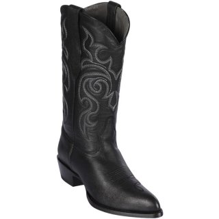 New Arrivals Los Altos Men's Goat Black Cowboy Boots J-Toe | Black