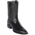 New Arrivals Los Altos Men's Lizard Roper Boots | Black