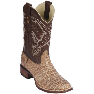 New Arrivals Los Altos Men's Caiman Square Toe Boots Sahara Oryx | Oryx
