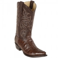 New Arrivals Los Altos Men's Brown Caiman Tail Cowboy Boots | Brown