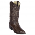 New Arrivals Los Altos Men's Brown Ostrich Cowboy Boot J-Toe | Brown