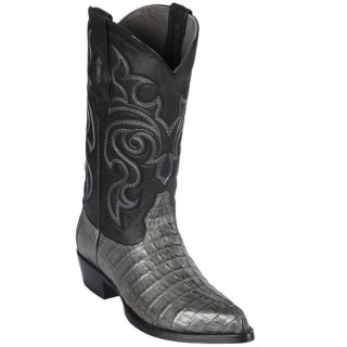 New Arrivals Los Altos Men's Grey Cayman Tail Cowboy Boots | Grey