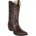 New Arrivals Los Altos Men's Brown Lizard Boots Snip Toe | Brown