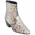 New Arrivals Los Altos Men's Mens Python Snakeskin Ankle Boots | Natural