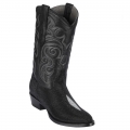 New Arrivals Los Altos Men's Single Stone Stingray Cowboy Boots | Black