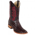 New Arrivals Los Altos Men's Caiman Square Toe Boots | Black Cherry