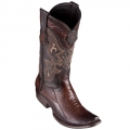 New Arrivals Los Altos Men's Brown Ostrich Leg Boots | Faded Brown