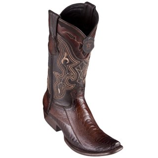 New Arrivals Los Altos Men's Brown Ostrich Leg Boots | Faded Brown