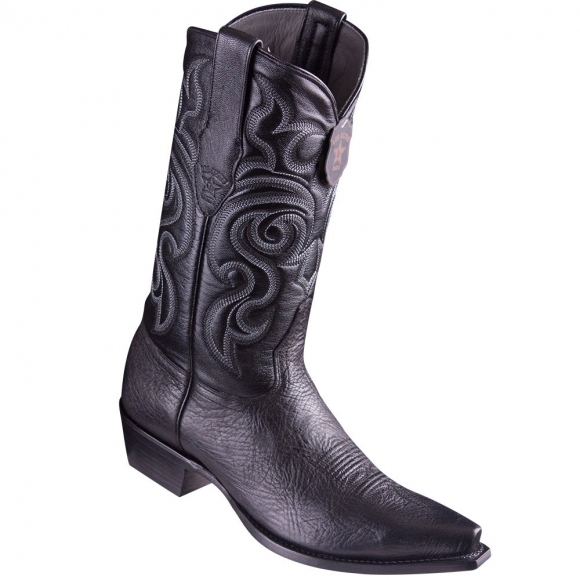 New Arrivals Los Altos Men's Bull Shoulder Cowboy Boots | Black