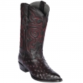New Arrivals Los Altos Men's Black Cherry Ostrich Boots J-Toe | Black Cherry