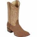 New Arrivals Los Altos Men's Taupe Brown Square Toe Boots | Taupe Brown