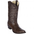 New Arrivals Los Altos Men's Brown Ostrich Boots | Brown