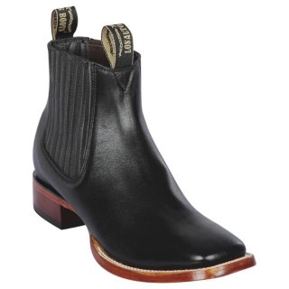 New Arrivals Los Altos Men's Square Toe Ankle Boots Black | Black
