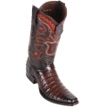 New Arrivals Los Altos Men's Caiman Boots European Square Toe - Faded Brown | Faded Brown