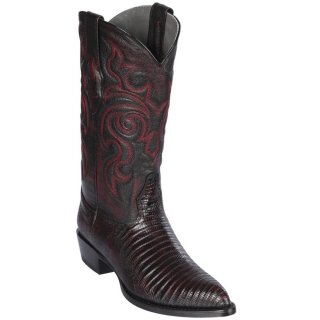 New Arrivals Los Altos Men's Black Cherry Lizard Boots | Black Cherry