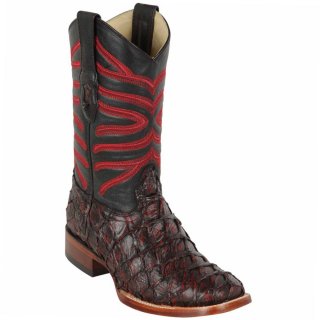 New Arrivals Los Altos Men's Black Cherry Pirarucu Boots | Black Cherry