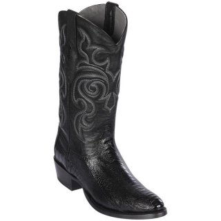 New Arrivals Los Altos Men's Ostrich Leg Cowboy Boots R-Toe | Black
