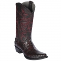 New Arrivals Los Altos Men's Black Cherry Caiman Snip Toe Cowboy Boots | Black Cherry