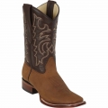 New Arrivals Los Altos Men's Tan Brown Square Toe Cowboy Boots | Tan Brown