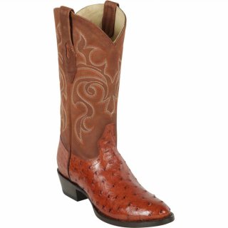 New Arrivals Los Altos Men's Brandy Ostrich Boots | Brandy