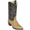 New Arrivals Los Altos Men's Antique Saddle Ostrich Cowboy Boots | Antique Saddle