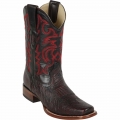 New Arrivals Los Altos Men's Mens Square Toe Smooth Ostrich Boots Black Cherry | Black Cherry