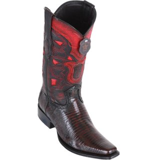 New Arrivals Los Altos Men's Lizard European Style Cowboy Boots - Black Cherry | Black Cherry
