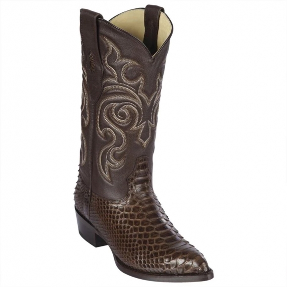 New Arrivals Los Altos Men's Brown Snakeskin Boots | Brown