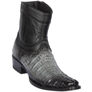 New Arrivals Los Altos Men's Ankle Caiman Tail Boots | Grey