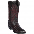 New Arrivals Los Altos Men's Caiman Tail Boots J-toe Black Cherry | Black Cherry