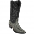 New Arrivals Los Altos Men's Rustic Black Ostrich Leg Boots | Rustic Black