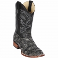 New Arrivals Los Altos Men's Rustic Black Pirarucu Boots | Black