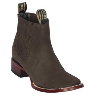 New Arrivals Los Altos Men's Brown Ankle Square Toe Boots | Brown