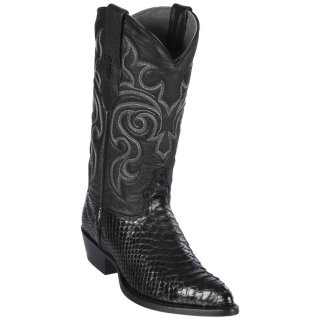 New Arrivals Los Altos Men's Black Snakeskin Boots | Black