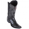 New Arrivals Los Altos Men's Ostrich Leg European Toe Western Boots | Black